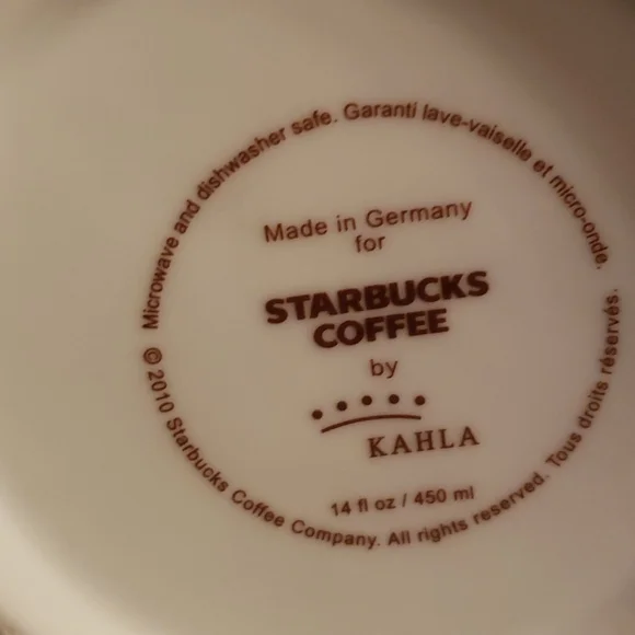 Starbucks 2010 brown felt handle mug - Picture 5 of 5